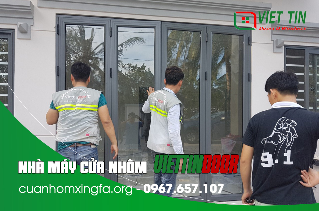Hình ảnh công trình cửa nhôm Việt Pháp tại Tiền Giang